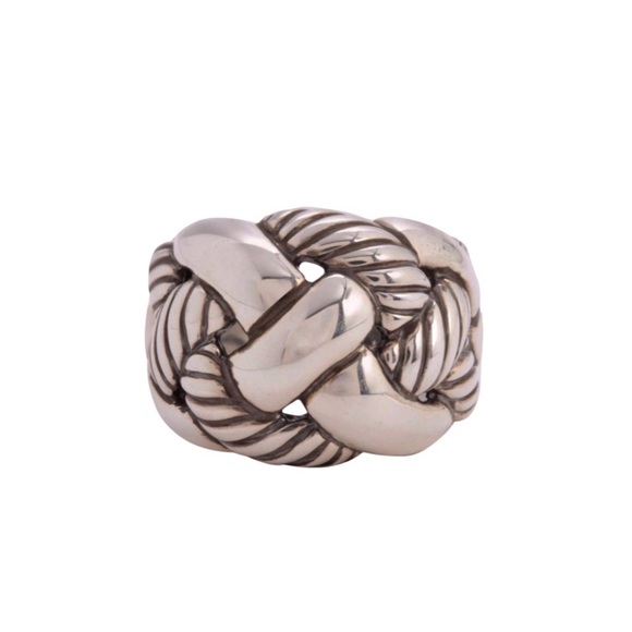 David Yurman Jewelry - DAVID YURMAN • Love Knot Crossover Silver Ring